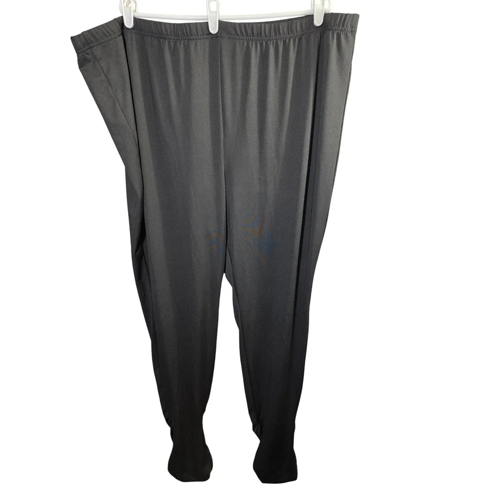 New Footed Leggings with Feet Plus Size 7X Black Elastic Waist‎ Tights Footful